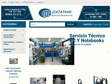 Tablet Screenshot of datamak.com.ar